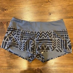 BROOKS PURE PROJECT GRAY BLACK GEO RUNNING SHORTS
